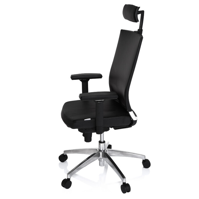 Офісне крісло / Крісло керівника PORTO MAX HIGH Leather Black HJH OFFICE