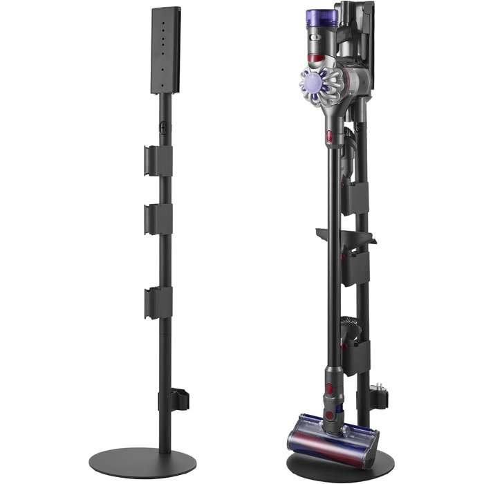 Стійка для пилососа VEVOR 298x298x1260 мм для серій V7, V8, V10, V11, V12, V15 + 4 антиковзні накладки + 3 кліпси для насадок