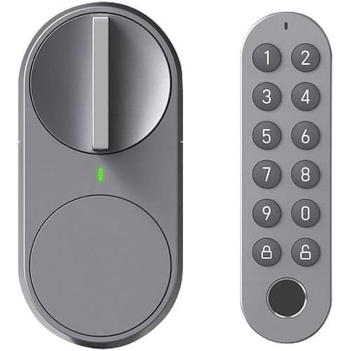 Розумний дверний замок VisorTech з PIN-кодом, відбитком пальця та Wi-Fi керуванням – електронний замок з сенсором для дверей