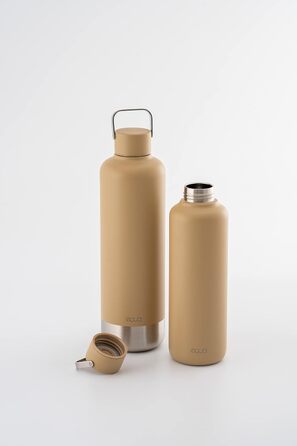 Термобутилка EQUA Timeless Latte 600 мл, подвійні стінки, нержавіюча сталь, тримає холод 24 год, тепло 12 год, BPA-free, герметична