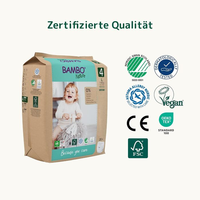 Тренувальні трусики Bambo Nature Premium для привчання до горщика, розмір 6 (15+ кг), XXL, 90 шт, екологічні та гіпоалергенні