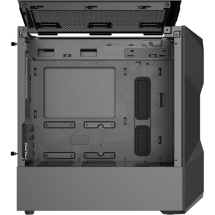 Корпус для ПК Cooler Master TD300 Mesh Mini-Tower для Micro-ATX та Mini-ITX, ігровий корпус з високим повітряним потоком, 2 ARGB вентилятори 120 мм, бічна панель із загартованого скла, знімна кришка, ARGB/PWM-хаб
