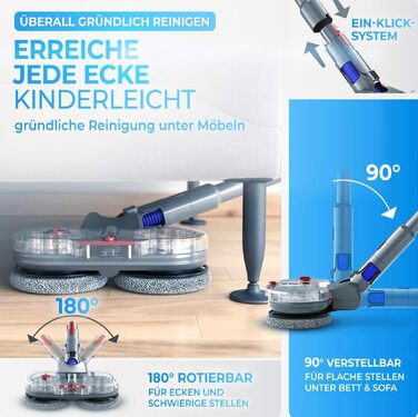 Оригінальний насадка для вологого прибирання Dyson V7/V8/V10/V11/V15/Gen5 - електричний пилосос, моп з резервуаром для води