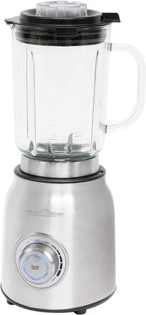 Потужний блендер Profi Cook PC-UM 1207, 1,75 л, скляна чаша, 6-лезовий ніж, турбо-режим, універсальний, нержавійка