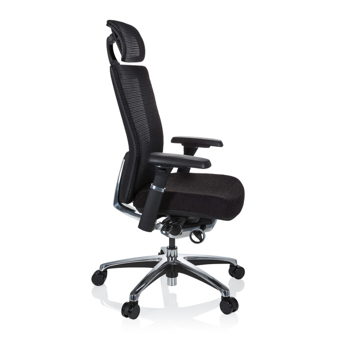 Крісло офісне NOVA PRO I ALU Тканина чорна hjh OFFICE