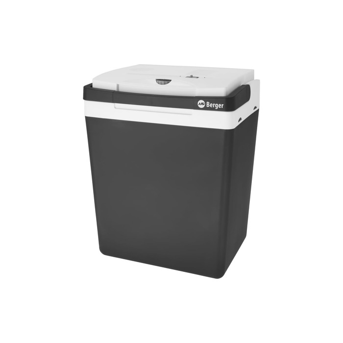 Автомобільний холодильник/термобокс BERGER 30L 12/230V: охолодження та підігрів для авто, кемпінгу, чорний