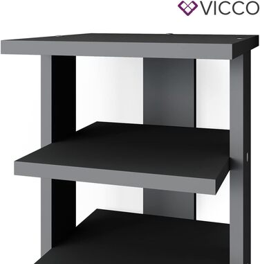 Взуттєва тумба Vicco Sara, антрацит, 26.7x110 см
