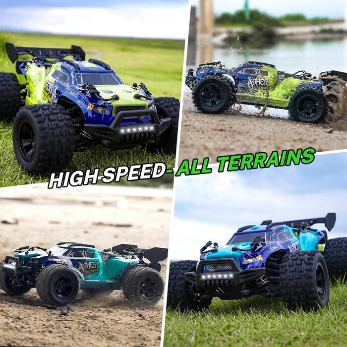 RC Автомобіль YONCHER 18101 1:18 4WD, 40 км/год, для дітей та дорослих, позашляховик, монстр-трак, 2 акумулятори, 70+ хв роботи