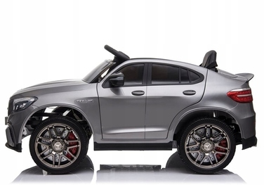 Дитячий електромобіль Mercedes GLC 63S (4x4, 12V 9Ah) — сріблястий, лакований