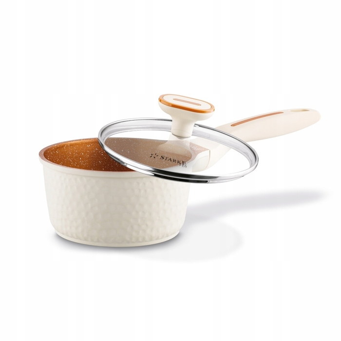 Набір алюмінієвих каструль Starke Pro Texture Creamy, 10 предметів