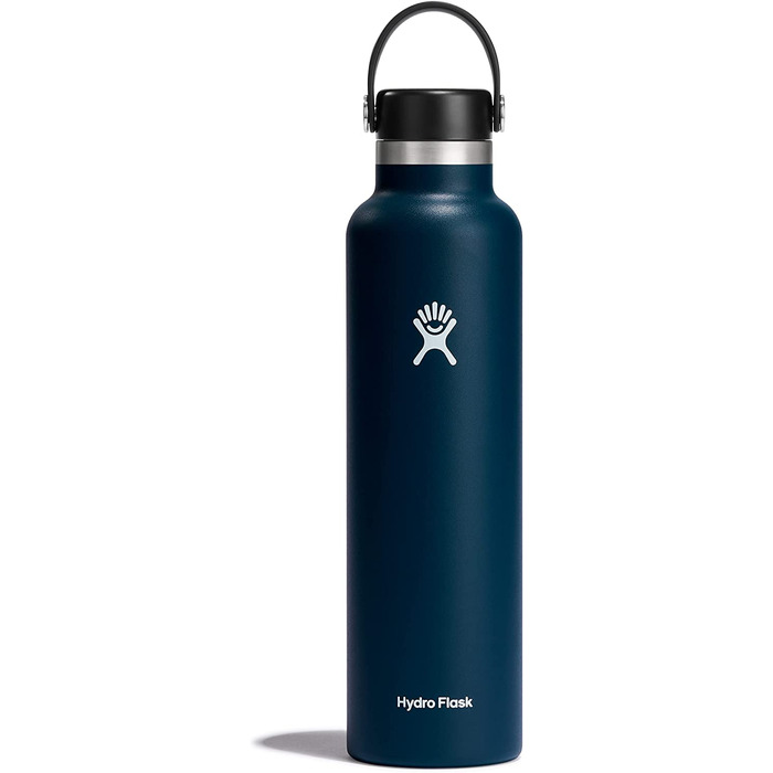 Термобутилка Hydro Flask 709 мл індиго – вакуумна сталева пляшка для води, спортивна, герметична, з кришкою Flex Cap, підходить для посудомийної машини, стандартна шийка