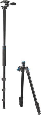 Штатив Cullmann Rondo 480M RW20, універсальний, алюмінієвий, 3D-головка, вантажопідйомність 4 кг, висота 183 см, чорний
