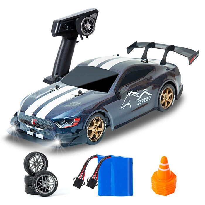 Радіокерований автомобіль 1:14 4WD Drift Car GT для дрифту, RC машина з пропорційним газ-гальмом, іграшка для дорослих та дітей (градієнт)