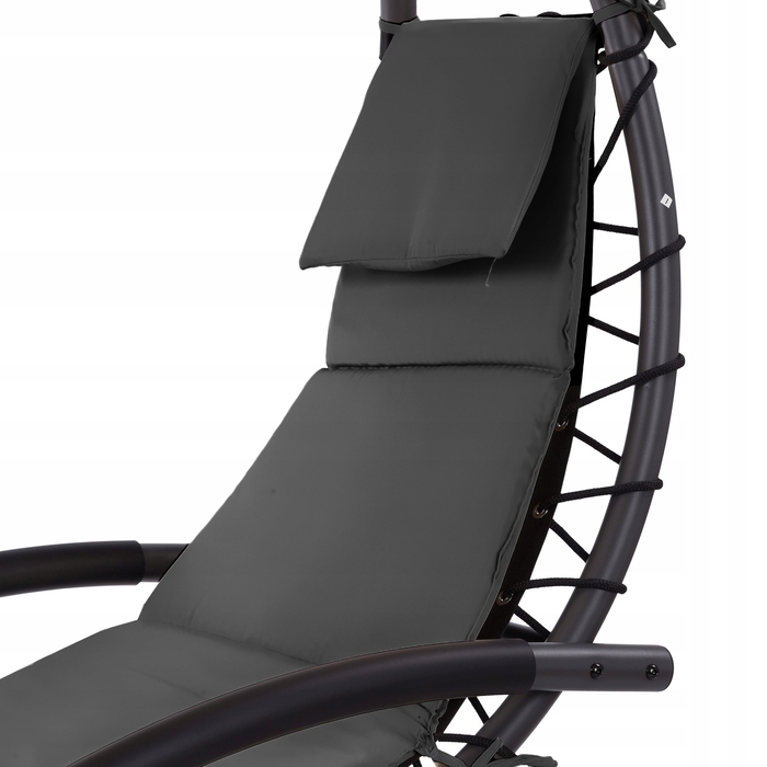 Садовий підвісний шезлонг-гойдалка MultiGarden PH158A, сірий