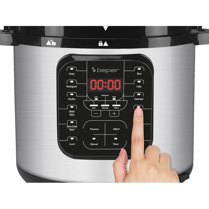Електричний мультиварка-скороварка BEPER P101COS001, 6 л, 15 програм