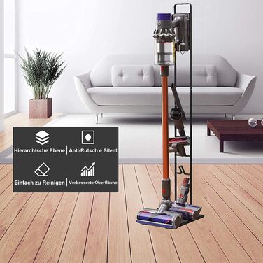 Підставка-органайзер Foho для пилососів Dyson Gen5, V15s, V15, V12 Slim, V11, V10, V8, V7, V6 — тримач аксесуарів, напольна, без свердління