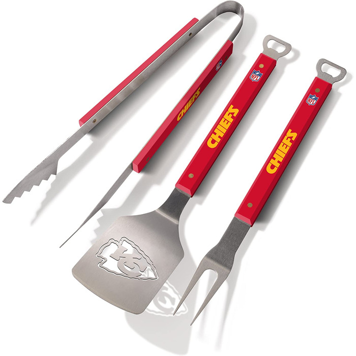 Набір для барбекю YouTheFan NFL Spirit Series 3 предмети Kansas City Chiefs