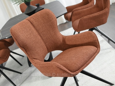 Стілець Mebel-Partner, тканина, помаранчевий, 1 шт.