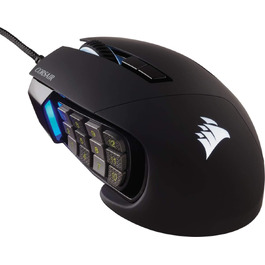 Ігрова миша Corsair Scimitar RGB Elite для MOBA/MMO, дротова, чорна