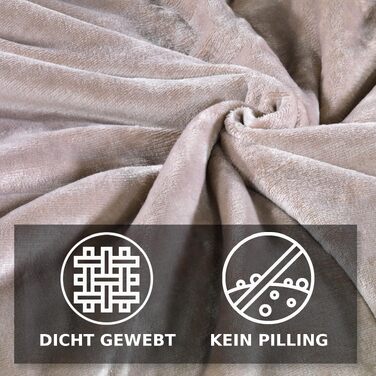 Зимовий комплект постільної білизни MALIKA з плюшу Nicky-Teddy Cashmere Coral Fleece, колір Taupe, 155x220 см