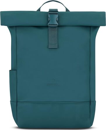 Рюкзак Johnny Urban Harvey Medium Aquamarinblau 15л — водонепроникний роллтоп з відділенням для ноутбука, для міста, уні та бізнесу, матове PU покриття, унісекс