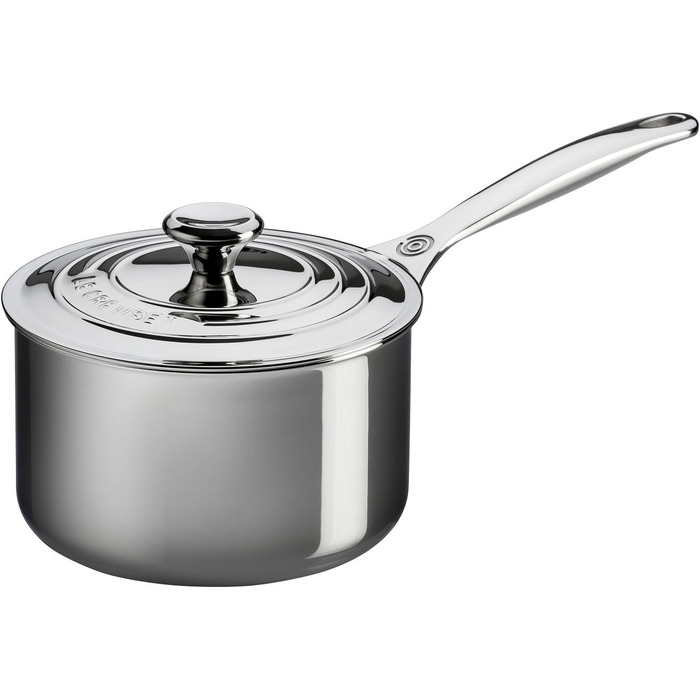 Каструля Le Creuset Signature з кришкою та ручкою, нержавіюча сталь, Ø 16 см, 1.9 л