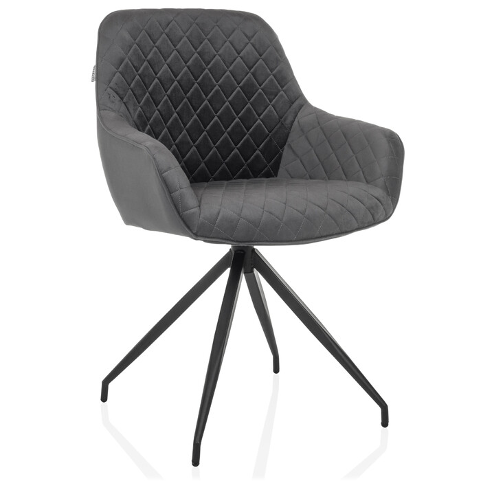 Стілець обідній ELVERUM Velvet Grey hjh LIVING
