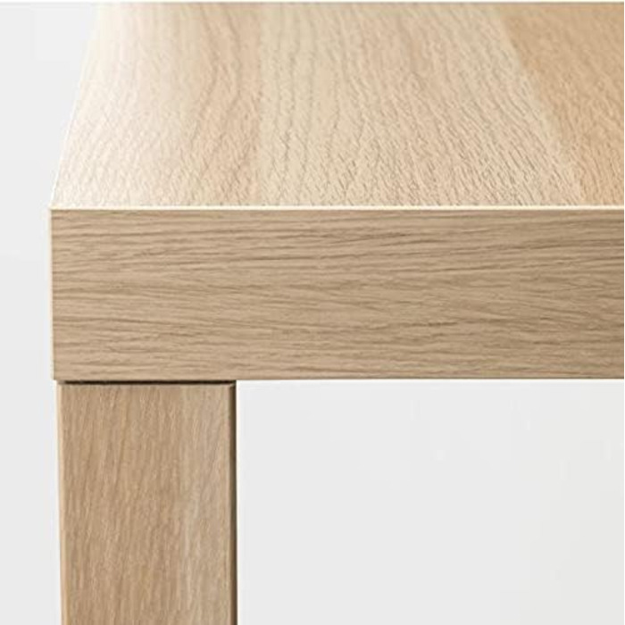 Журнальний стіл IKEA Lack 90x55 см, білий з ефектом дуба