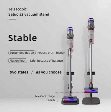 Підставка для зберігання пилососа WuYan, телескопічна, для Dyson V7 V8 SV10 V11 SV12 V15