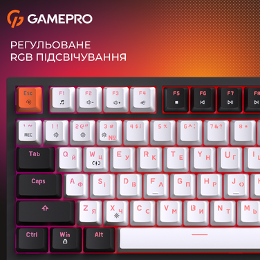 Дротова механічна клавіатура GamePro MK160 V2 Warden QLAB Sakura Black (MK160-V2-B-QS)