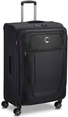 Велика м’яка валіза DELSEY PARIS Helium DLX, розширювана, 115 л, 77×49×33 см, чорна