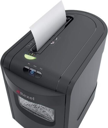 Шредер Rexel REM820 для документів, мікроріз, ручний привід, 23 л, чорний
