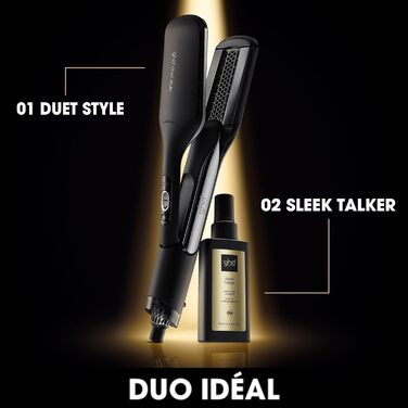 ghd Duet Styler – 2-в-1 випрямляч і фен, стайлер гарячого повітря для укладки вологого волосся, чорний