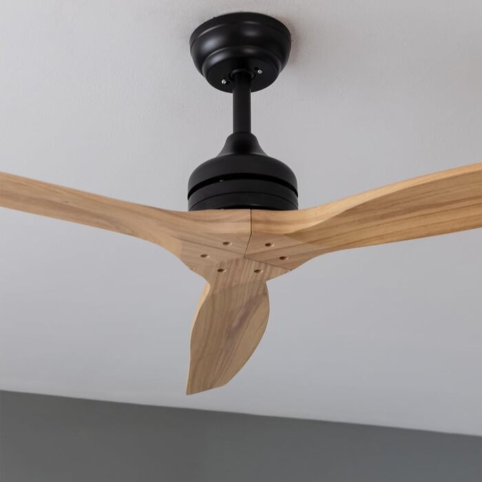 Стельовий вентилятор Cecotec EnergySilence Aero 5270 Black&LightWood, 132 см, DC 40W, 6 швидкостей, літній/зимовий режим, регульована висота