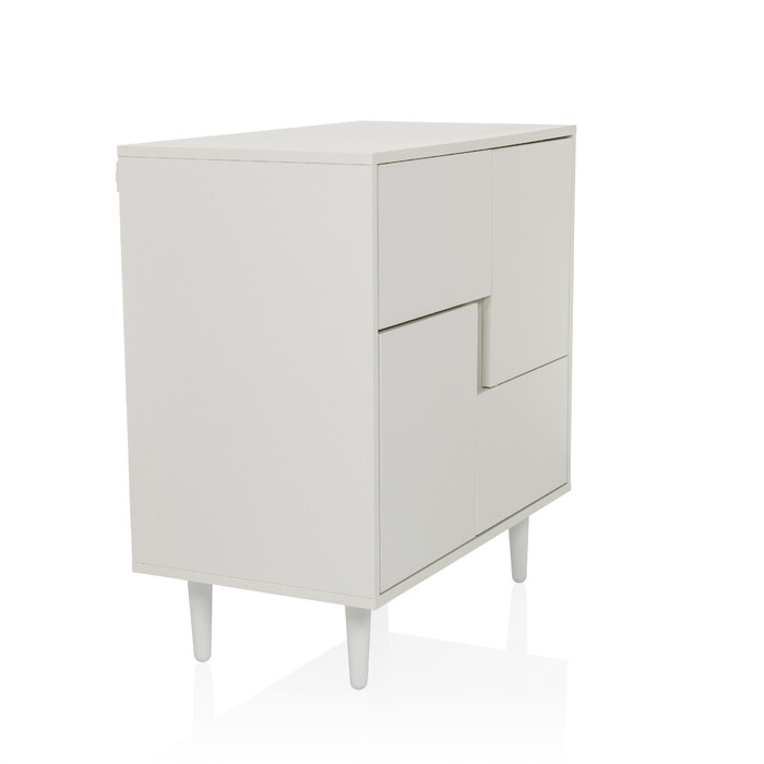 Сервант / комод LYKKJA 77x39,5x72 см 2 шухляди 2 двері білий hjh LIVING