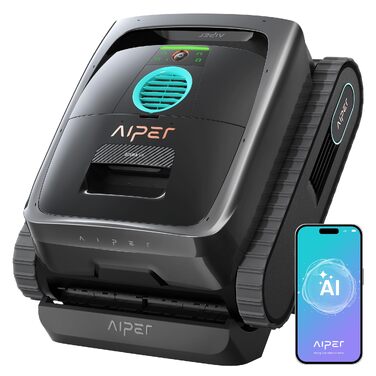 Робот-пилосос для басейну Aiper Scuba V3 з акумулятором, для стін та дна, з інтелектуальним баченням, фільтром 3 мкм, для басейнів до 200 м² сірий