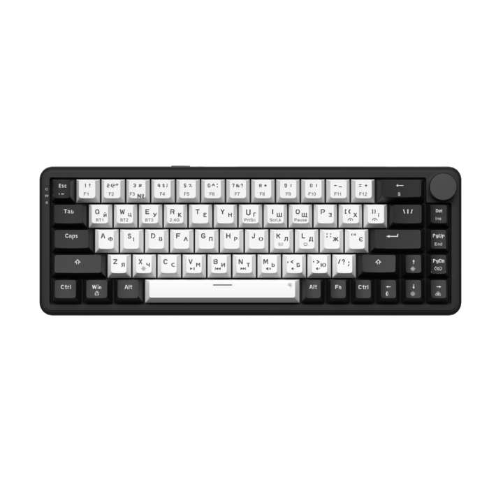 Бездротова механічна клавіатура GamePro Asgard Valhalla  (MK210B Pro) 65% QLAB orange switches