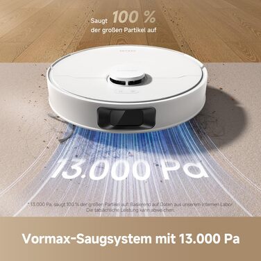 Робот-пилосос з функцією вологого прибирання Dreame L10s Pro Gen3, потужність всмоктування 13000 Па, система DuoScrub, підйом мопів 7 мм, акумулятор 5200 мАг, чорний