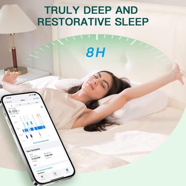 Подушка для шиї з піни Memory Foam 2-в-1, ергономічна, 60x40x12/14 см, біла - для спини, боку та живота