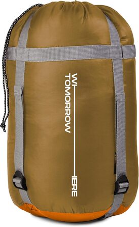 Спальний мішок-кокон Where Tomorrow Mumienschlafsack Sanddorn, 230x80 см, колір обліпиха