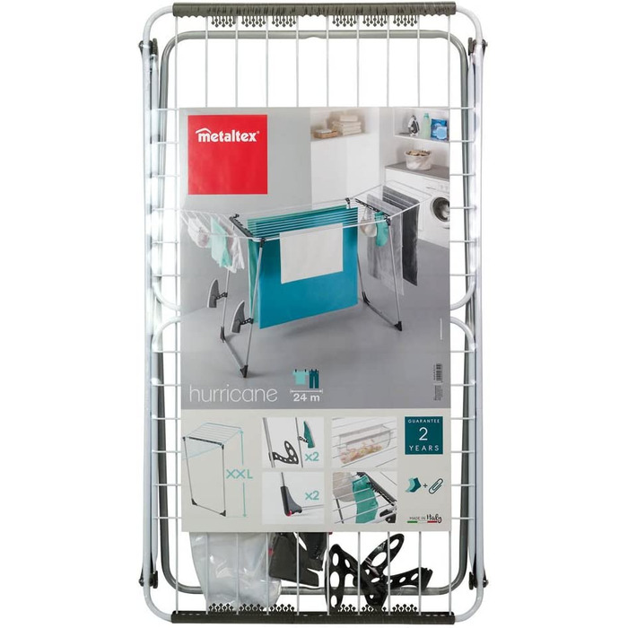 Сушарка для білизни Metaltex Hurricane XXL, 24 м, метал