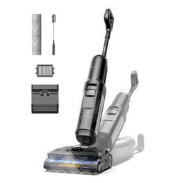 Tineco Floor One S7 Stretch Steam: Акумуляторний пилосос 2-в-1 для вологого та сухого прибирання, 22000 Па, для твердих підлог, шерсті тварин