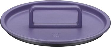 Жаровня WMF Flavour 24 см, чавунна, індукційна, емальована, фіолетова, з кришкою з конденсаційними краплями, сучасний дизайн
