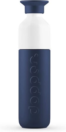 Термос Dopper Breaker Blue 350 мл – нержавіюча сталева термочашка для кави, чаю, подвійні стінки, тримає 24 год холод, 9 годин тепло, герметична, для напоїв, синя