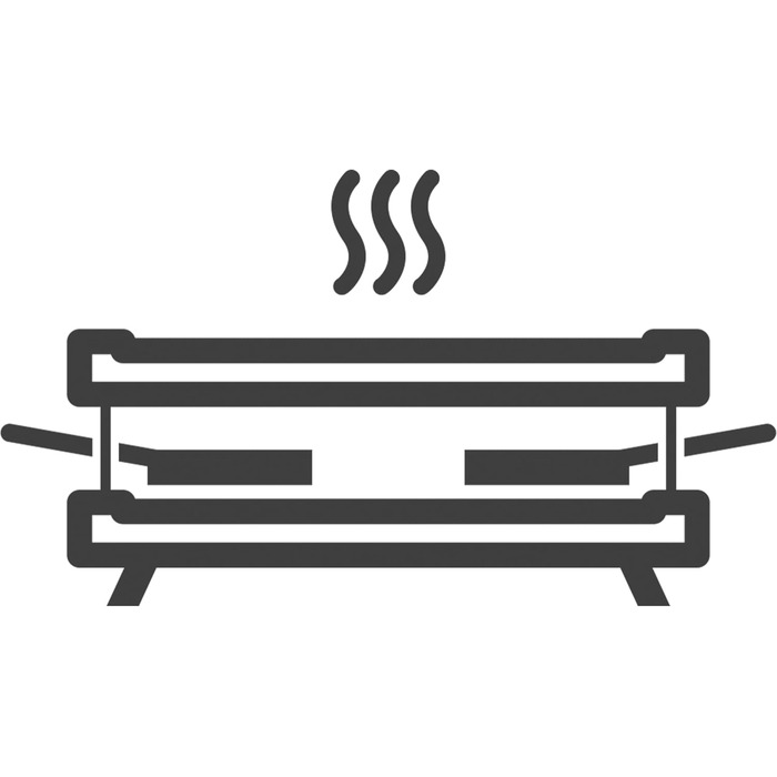 Ракелетниця-гриль DOMO DO9147G 'Just us' для 4 осіб, 600 Вт, знімні пластини
