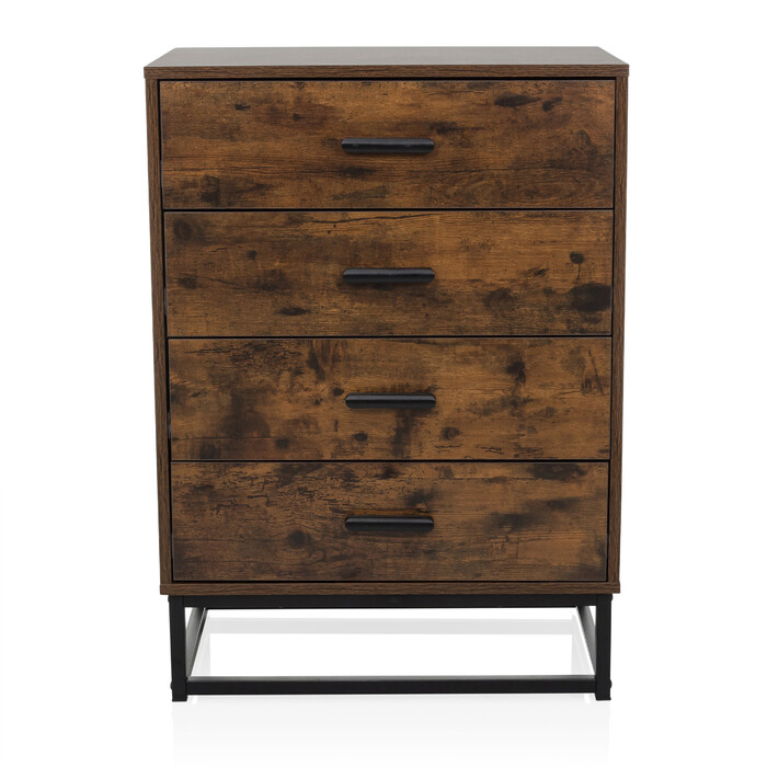 Сервант / комод VINSTRA 60x38,5x83,3 см 4 шухляди коричневий hjh LIVING