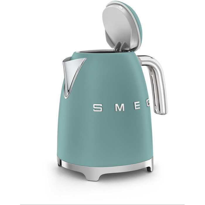 Електрочайник Smeg KLF03EGMEU смарагдовий, стиль 50-х, 1,7 л