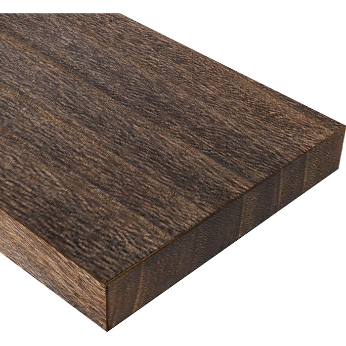 Настінна полиця AMADA HOMEFURNISHING з дерева Paulownia, 40x15x2.5 см, коричнева - для вітальні, спальні, кухні, офісу