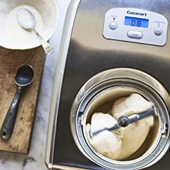 Морожениця Cuisinart ICE100BCU професійна, 1.5л, срібляста - для морозива, йогурту та сорбету