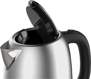 Електрочайник WESTINGHOUSE Basic 2200 Вт, 1,7 л, нержавійка, індикатор рівня води, фільтр від накипу, автостоп, сріблястий